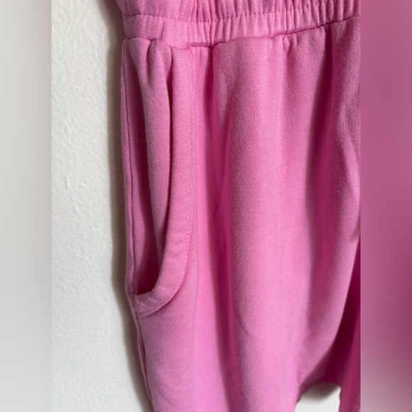 Daily Ritual Pink Drawstring Romper Size Small - Picture 6 of 9